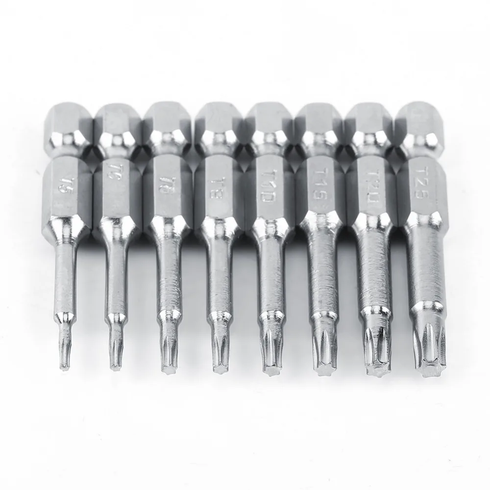 

8pcs/Lot 50mm Screwdriver Bits S2 Steel Star Head Screwdriver Set Bits Air Tools Magnetic Screw Driver Set Hand Tool