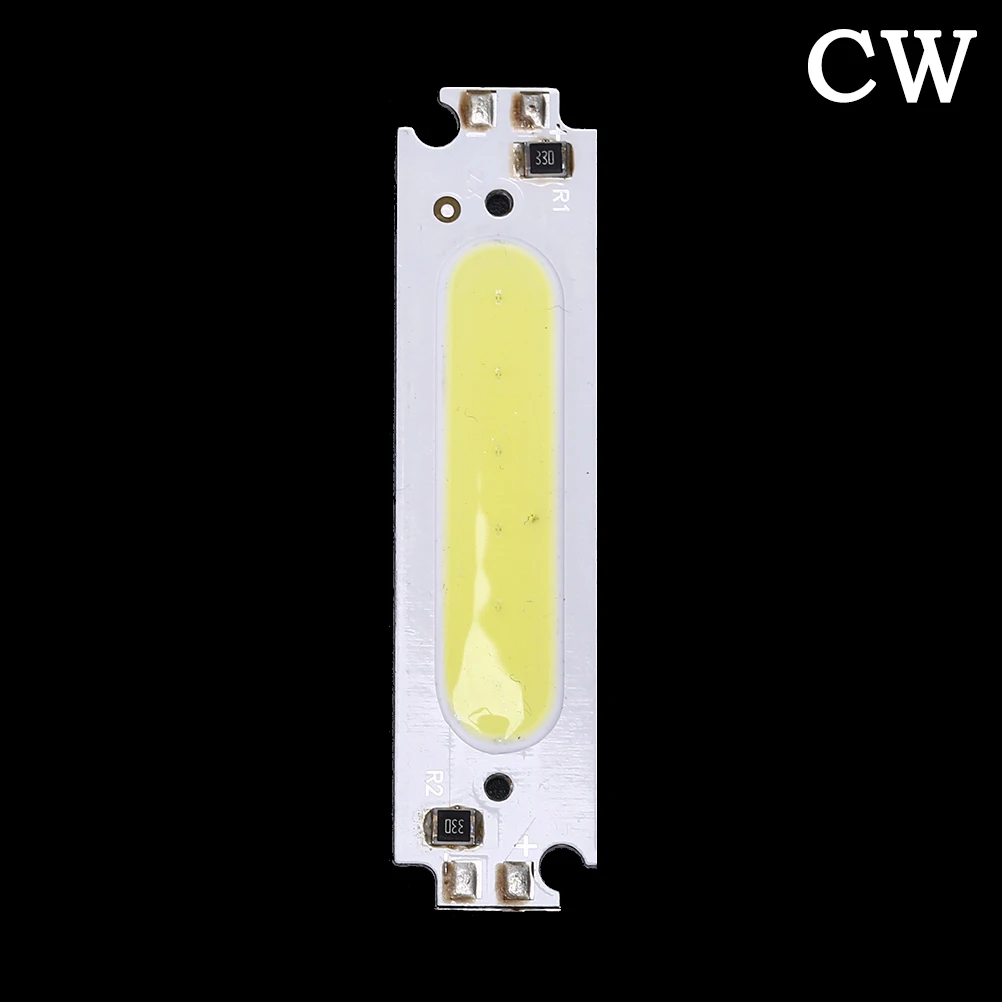 1 шт. цветной светодиодный модуль источника света светодиодный COB полоса источник света Moudle DC 12 В 2 Вт DIY светодиодная лампочка лампа 60*15 мм - Цвет: Cool White