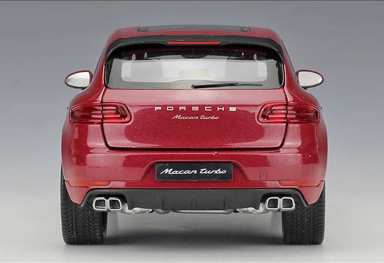 WELLY 1:24, металлический автомобиль Porsche Macan Turbo, внедорожник, спортивный автомобиль, литая модель автомобиля, детский подарок, коллекция игрушек