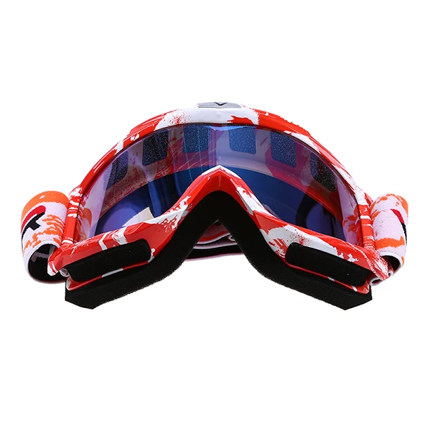 POSSBAY Регулируемая мотоциклетная маска для глаз велосипед мотокросса MX очки шлемы Лыжные Сноуборд Gafas скейт кафе гонщик Мото очки - Цвет: Orange Frame Style2