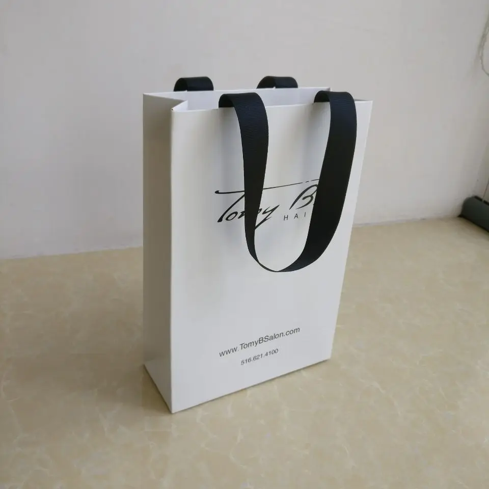 wholesale 1000pcs/lot custom promotional vertical paper bags/shopping ...