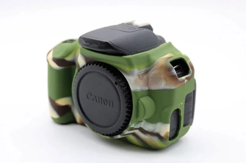 Камуфляжный мягкий силиконовый резиновый защитный чехол для камеры Canon EOS 600D 700D 650D цифровая камера Камуфляжный черный цвет