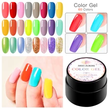MEET ACROSS 5ml Glitter Nail Gel Shiny Uv Gel Nail Polish Pearl Rainbow Color Gel Nail Polish Soak Off UV LED Nail Art Lacquer MEET ACROSS 5ml Glitter Nail Gel Shiny Uv Gel Nail Polish Pearl Rainbow Color Gel Nail Polish Soak Off UV LED Nail Art Lacquer
