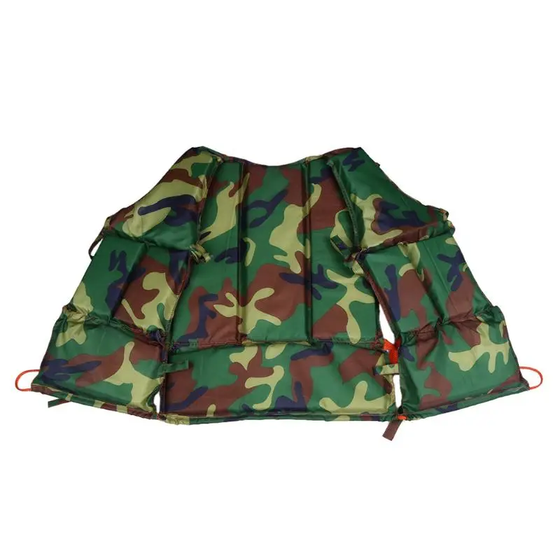 في الهواء الطلق سترة نجاة الرياضات المائية سترة نجاة المهنية ملابس السباحة الصيد سترة التمويه سترة نجاة انجرف جديد