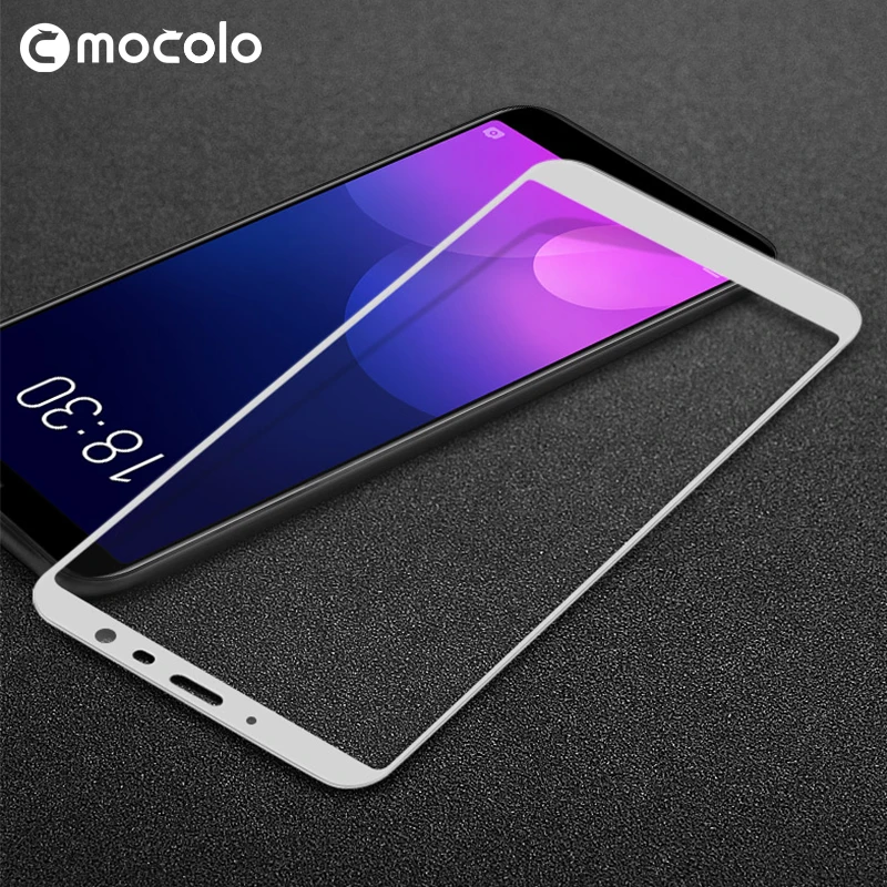 Закаленное стекло Mocolo с полным покрытием для Meizu 6T Защитное экрана твердостью 9H M6T