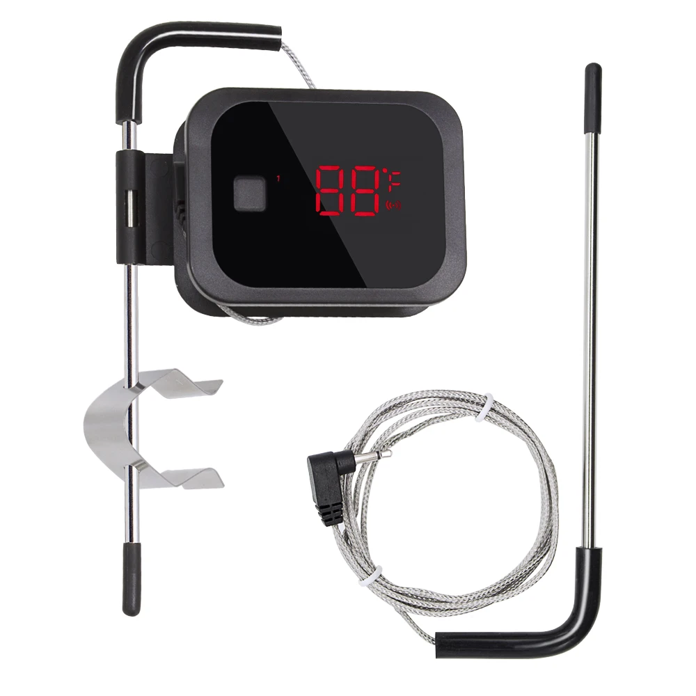 IBT 2X Wireless Bluetooth BBQ Thermometer With Double Probes and Timer