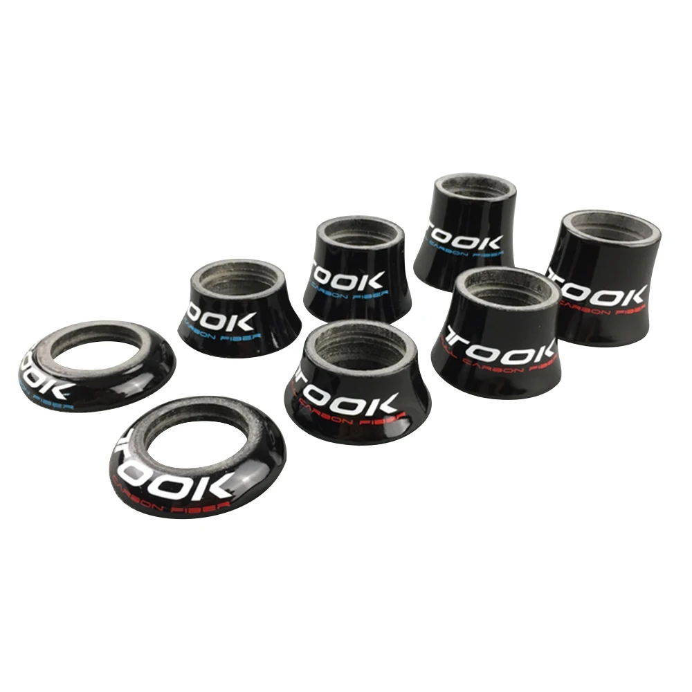 1 1/8" Glossy Tapered Carbon Fiber Headset Spacer Road Bike Bicycle