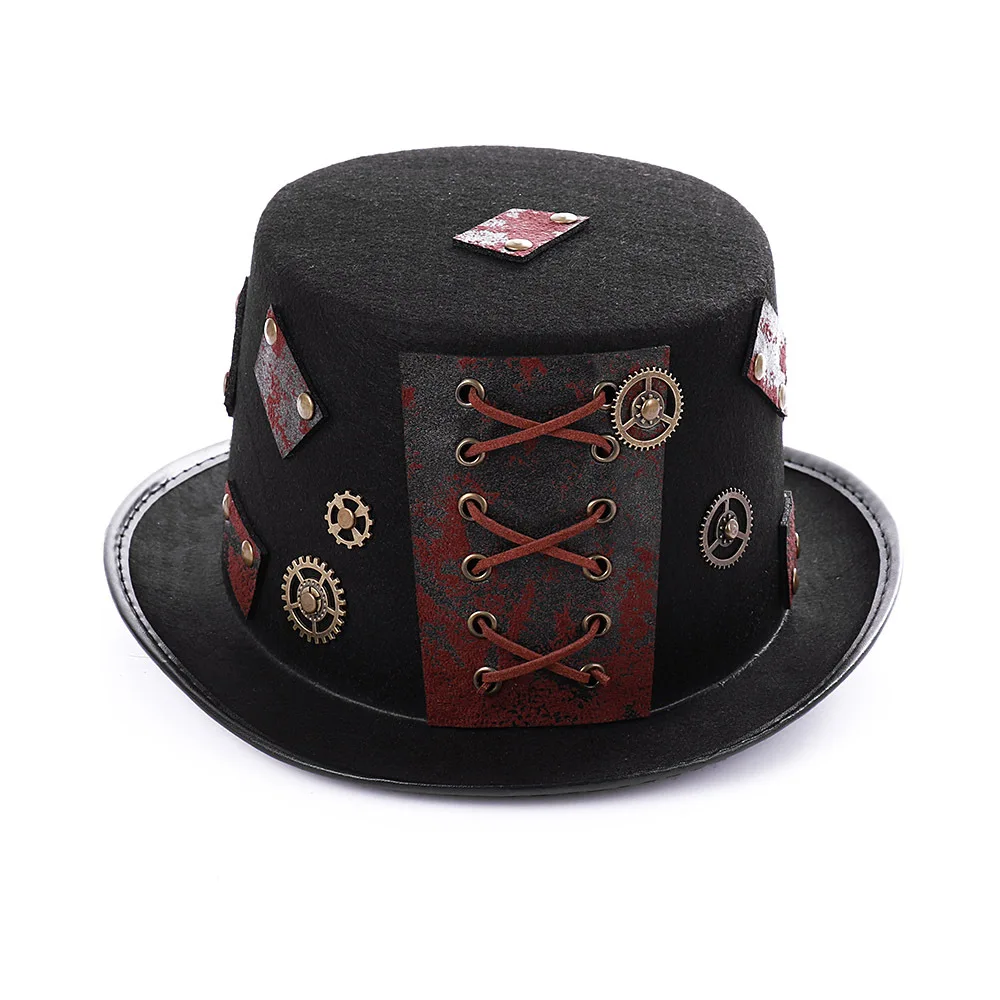 

Medieval Steampunk accessories Hats Steam Punk middeleeuws Vintage Carnival Party halloween cosplay prop pirate anime hat caps