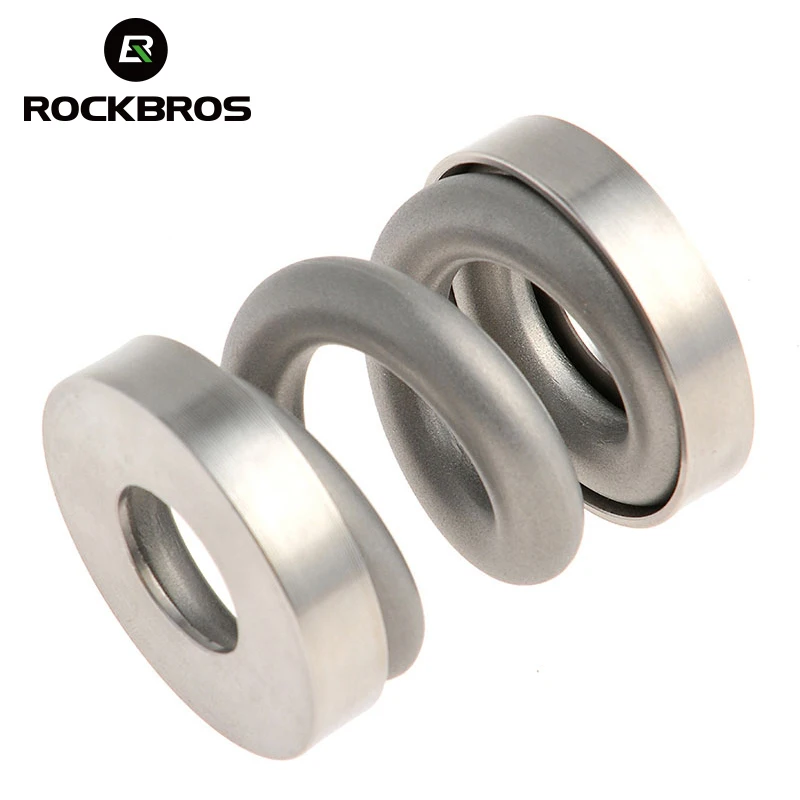 ROCKBROS Bike Shocks Titanium Brompton Bicycle Rear Coil Spring Suspension Outdoor Sports MTB Mountain Road Cycling Parts