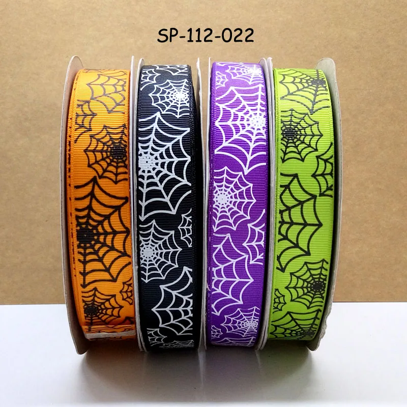

Free shipping 50 yard Halloween ribbon printed grosgrain ribbon SP-112-022