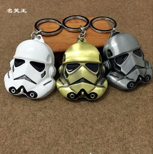 

Fashion Star Wars Keychain StormTrooper Helmet storm trooper pendant Key chain ring keychains Darth Vader Mask superhero Keyring