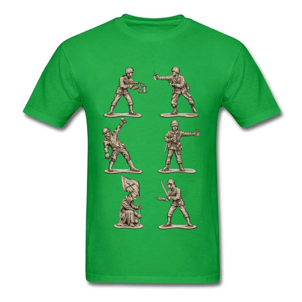 Youth Tops Shirts FASTFOOD SOLDIERS Slim Fit Birthday T Shirt Pure Cotton Short Sleeve Simple Style Tee-Shirt O Neck FASTFOOD SOLDIERS green