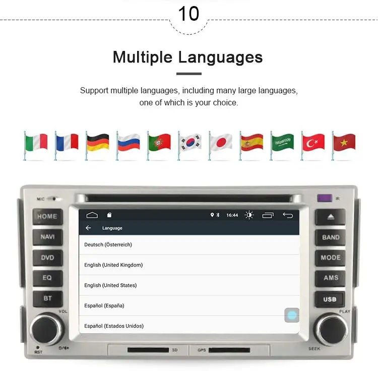Perfect JDASTON Android 9.1 Car DVD Player For HYUNDAI SANTA FE 2006-2012 Multimedia GPS Navigation 2 Din Car Radio Audio Stereo WIFI 11