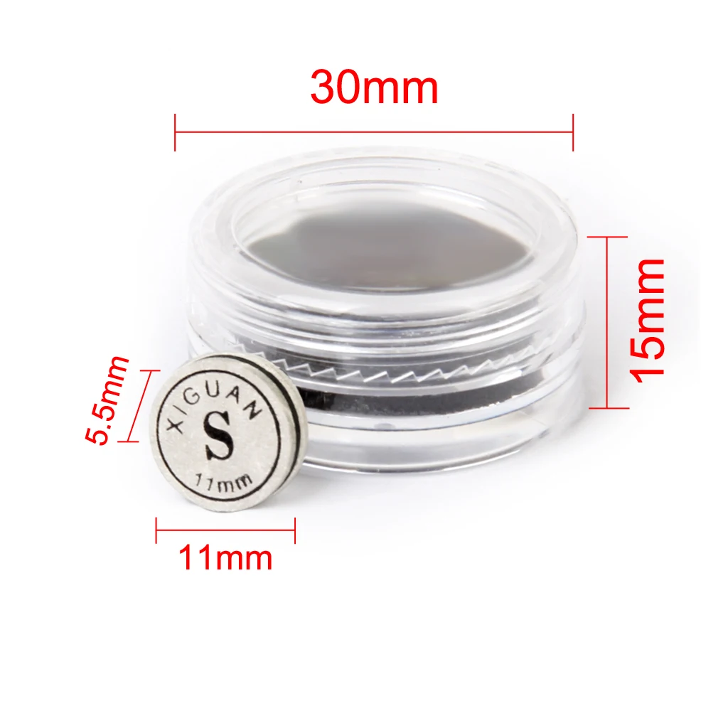 Pool Snooker Billiard Glue Type Artificial Leather Cue Tip 11mm Soft Box Snooker Cue Humidity Resistant Box Billiard Accessories