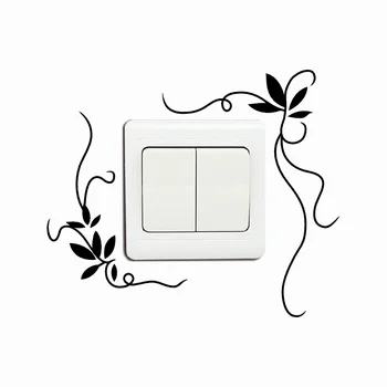 

Hua-9 Creative Plant Vines Flower Vine Switch Sticker Vinyl Wall Sticker Home Decor Home Wallpaper