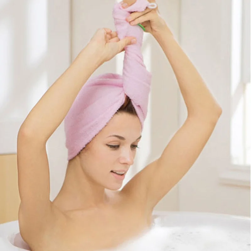 1 шт. милое из микроволокна банное полотенце для волос сухая Шапка Кепка Быстросохнущий женский банный инструмент