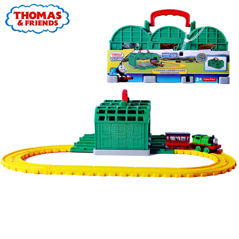 

Original Brand Thomas and Friends Knapford Station Alloy Train Track Toy Model Car Toy-cars Diecast Toys For Children Juguetes
