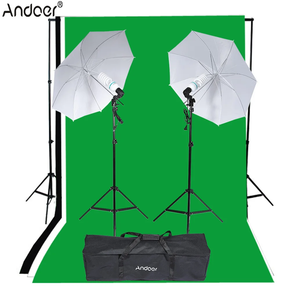 Andoer Photo vidéo équipement photographie éclairage Kit Studio