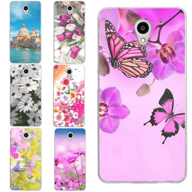 For ZTE A510 Fashion Colorful landscapeFlower Flora Painted Cute Pattern Clear Soft TPU Silicone Case B025 |