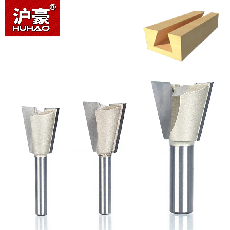 HUHAO 1pc 1 4 Shank Dovetail Bits 2 Flute font b Router b font Bits For