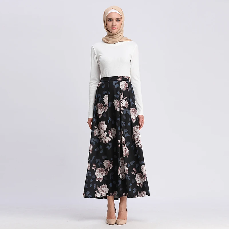 Buytiz облегающее черное цветочное ОАЭ Mujer abaya Дубай мусульманское платье длинная