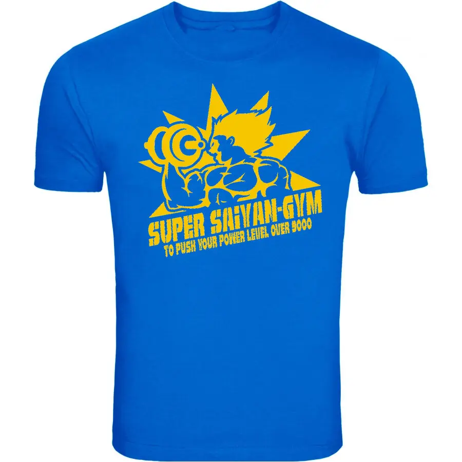 Dragon Ball сын Goku vegeta Super Sayian power для тренировок 9000 футболка мужские топы 2019 летняя