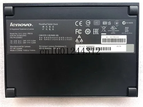 Для lenovo ThinkPad Tablet Dock/PRX18 док-станция FRU: 03X6851 03X7102 SD20E52955