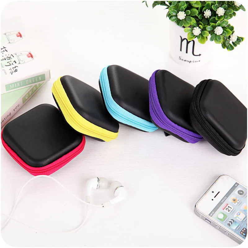 Mini Headphone Zipper Case Portable Mini Hard Storage Case Bag for Earphone Headphone SD TF Cards Travel Accessories Mini Headphone Zipper Case Portable Mini Hard Storage Case Bag for Earphone Headphone SD TF Cards Travel Accessories