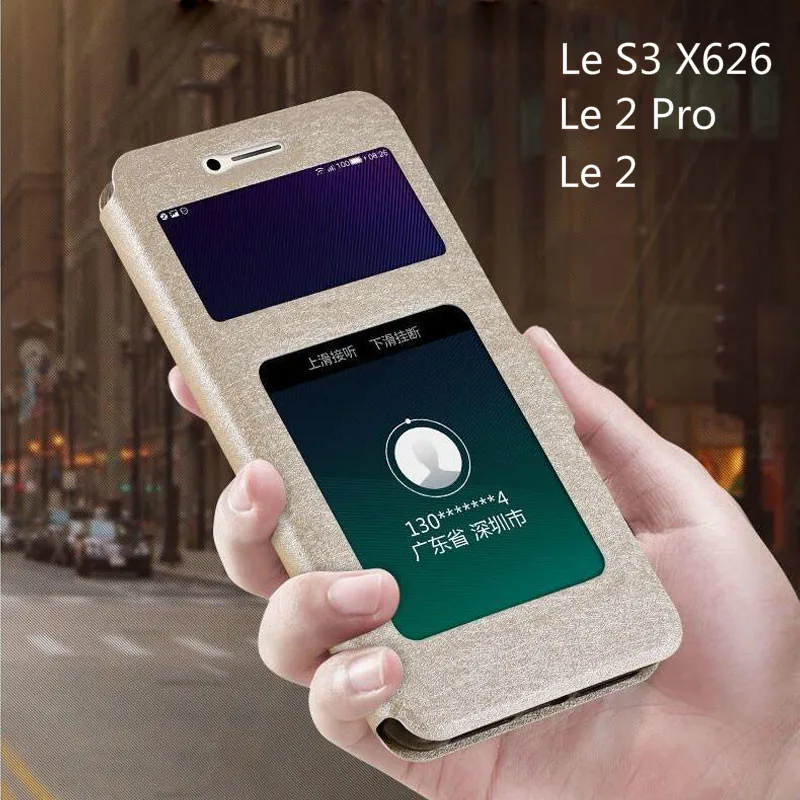 

Flip Cover for Leeco Le S3 X620 Case Luxury View Window Leather Case for Letv Le 2 Pro X527 X520 X626 Le2 Pro X522 X20 Phone Bag