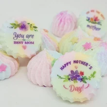 Сахарный штамп на День Матери шоколадный лист для украшения торта, сделай сам подарок для мамы, кухонные инструменты для украшения выпечки