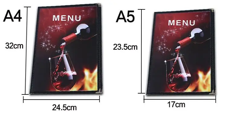 Применимо к A5/2/4/6/8/лист пластиковые панели меню клип прозрачный меню обложка книги