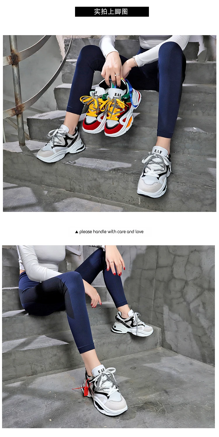 Роскошные женские кроссовки, увеличивающие рост 5 см, дышащие кроссовки, женская уличная спортивная обувь, обувь на высоком каблуке