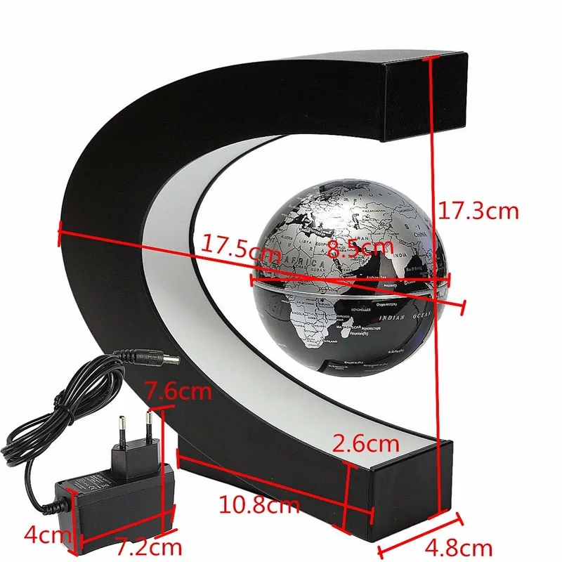 C форма светодиодный карта мира Декор магнитная левитация плавающий Mova Глобус школы география учебные материалы для дома и офиса Декор подарок