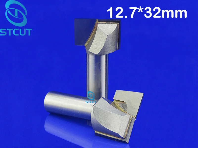 2pcs 1/2" carbide end mill tool 3D woodworking insert router bit