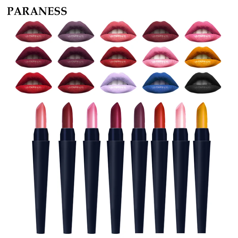 Makeup Matte Lip Brand Cosmetics Long Lasting Non-fading Waterproof Mini Pigment Black Brow Color Lipstick Korean makeup |