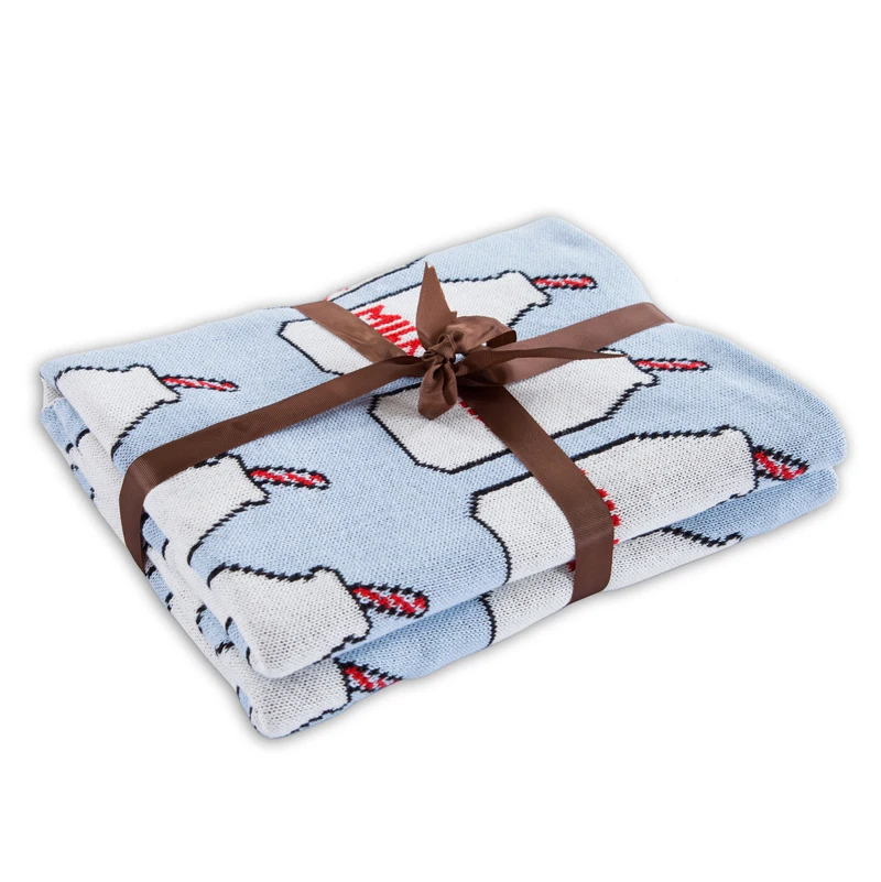 Knitted Milk Bottle Baby Blanket Kids Thick Cartoon Carters Blanket