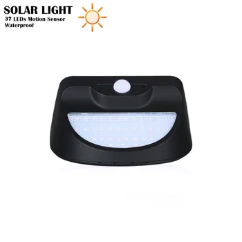 

Garden LED Solar Light Outdoor Lamp PIR Motion Sensor Waterproof IP65 2835 SMD 37leds ABS Fence Wall Light for Garden Decoration