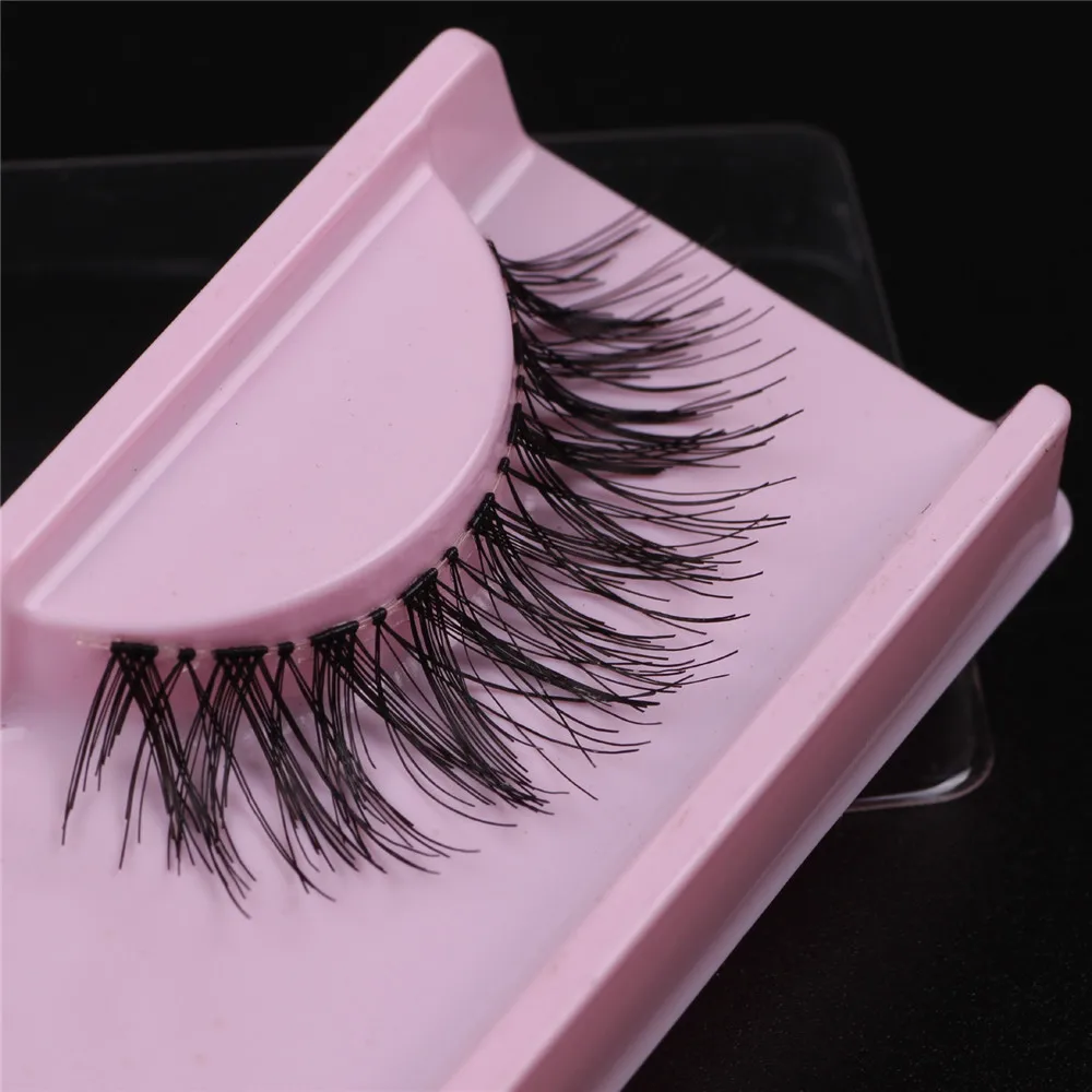 

Fashion false eyelashes crisscross hot sell eyelashes extensions hand made eye lash invisible full strip lashes (32pairs/lot)