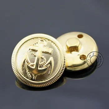 

15-25mm Gold Color Anchor Buttons Fashion Metal Shank Button,Bulk Craft Buttons Wholesale Price