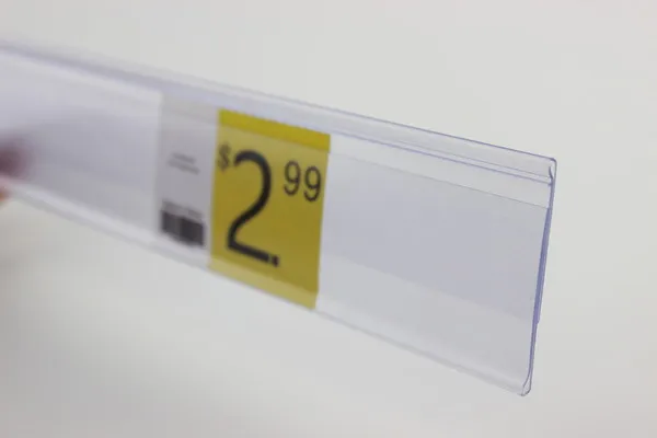 

75CM POP Supermarket N label holder strip shelf banner holder clip tag price ticket display N plastic data strip shelf talker