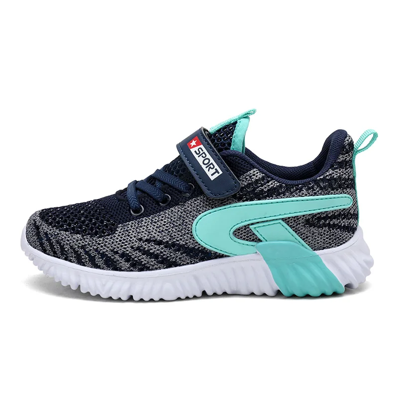 

Kids Sport Shoes 2019 New Children Knit Mesh Breathable Running Shoes Sneakers Boys Outdoors School Casual Sneakers