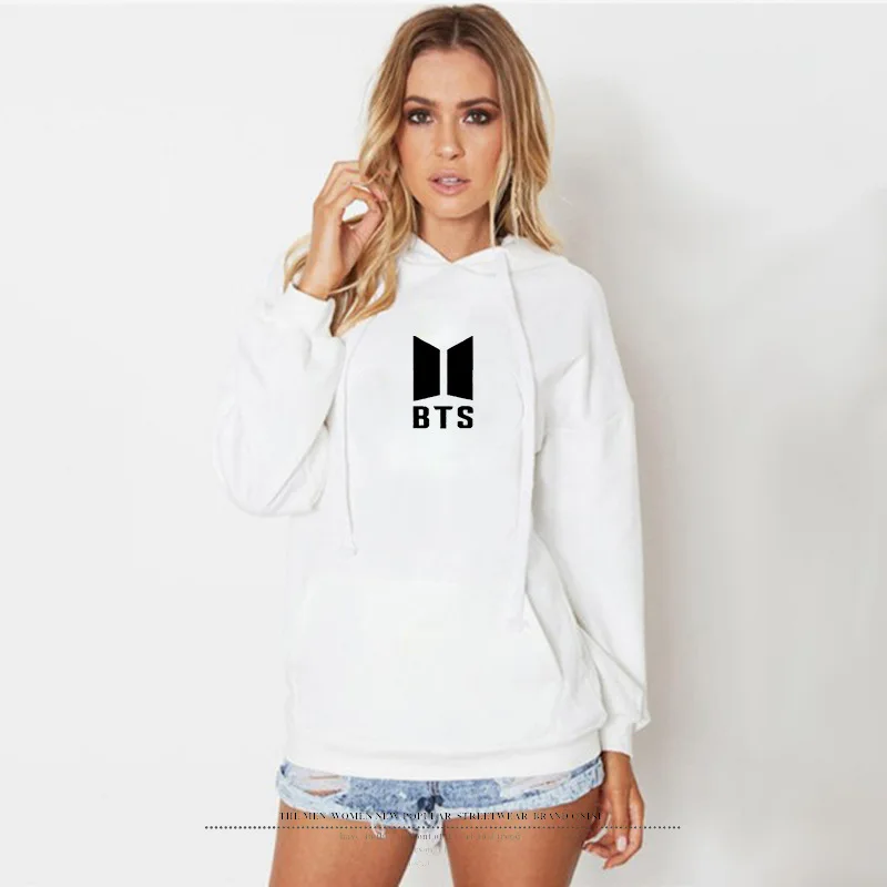 Kpop BTS BT21 корейские худи пуловер друзья водолазка для женщин Кофты Уличная Harajuku