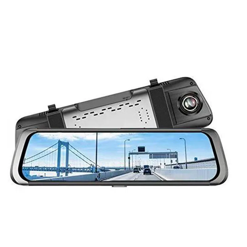 

10 Inch PressScreen 1080P Stream Media Dual Lens Full Hd Reverse Camera 140 Degree Wide Angle With Backup Camera G-Sensor Park