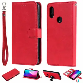 

Luxury Flip Wallet Leather Case For Xiaomi Redmi 4X 4A 6pro A2 lite note 6 7 pro 3 4X Cover Detachable Magnetic 2 in 1 Case