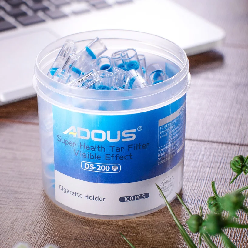 

100Pcs Disposable Tobacco Cigarette Filter Smoking Reduce Tar Filtration Cleaning Holder Tobacco Filter One Mens Gift