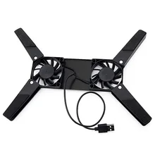 Тонкий Модный портативный умный USB Вентилятор Охлаждающая подставка для ноутбука 2 вентилятора кулер Plug Play для ноутбука ПК ноутбук компьютер периферийные устройства