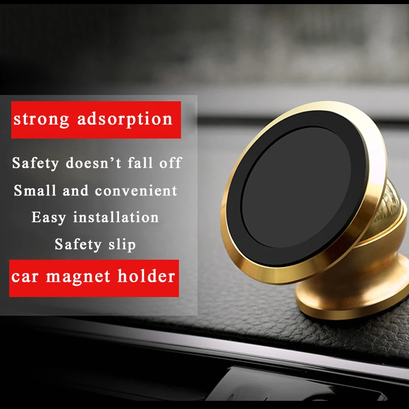 

Universal Car Holder Windshield Magnetic phone holder Mount Magnet GPS Stand 360 Degree Rotatable For iPhone X 8 Samsung GPS