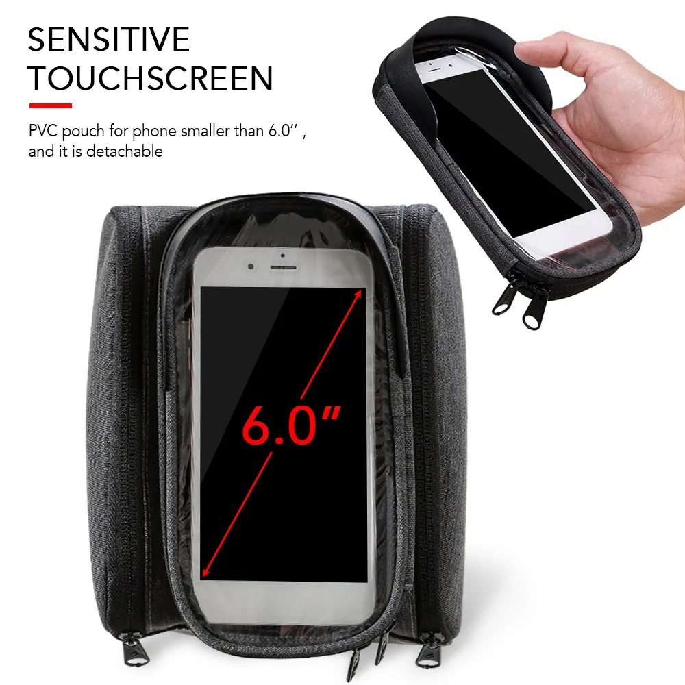 Perfect Portable MTB Bike Top Tube Bag Oxford Bicycle Handlebar Bag Cycling Front Frame Tool Bag Bicycle accessories 1 Perfect Portable MTB Bike Top Tube Bag Oxford Bicycle Handlebar Bag Cycling Front Frame Tool Bag Bicycle accessories 1