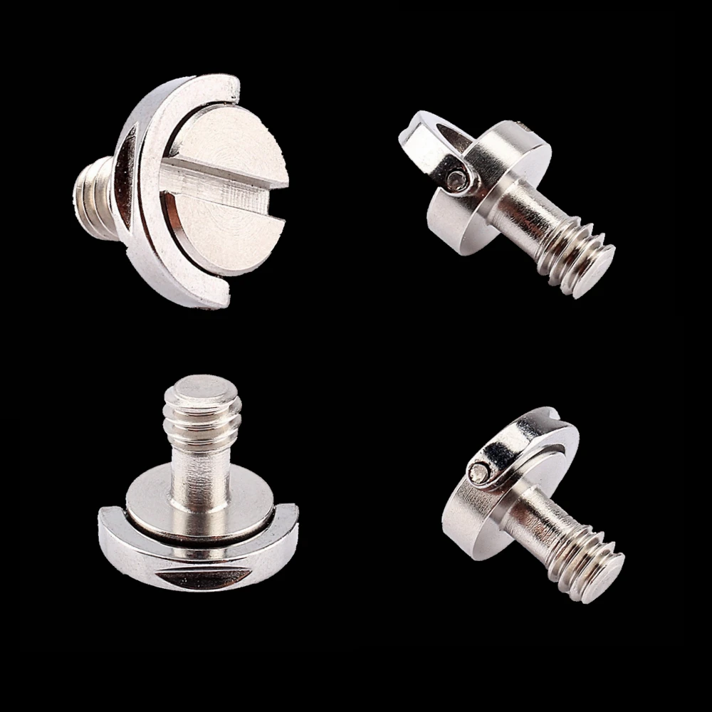 Mini Tripod Screw for Quick Plate of Precision Made 1/4" Stainless