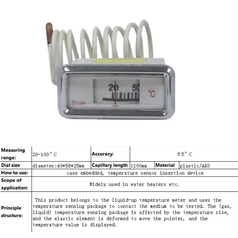 Жидкостный Лифт Капиллярный термометр закрытый удобный точный считыватель с капиллярным температурным счетчиком 40% скидка
